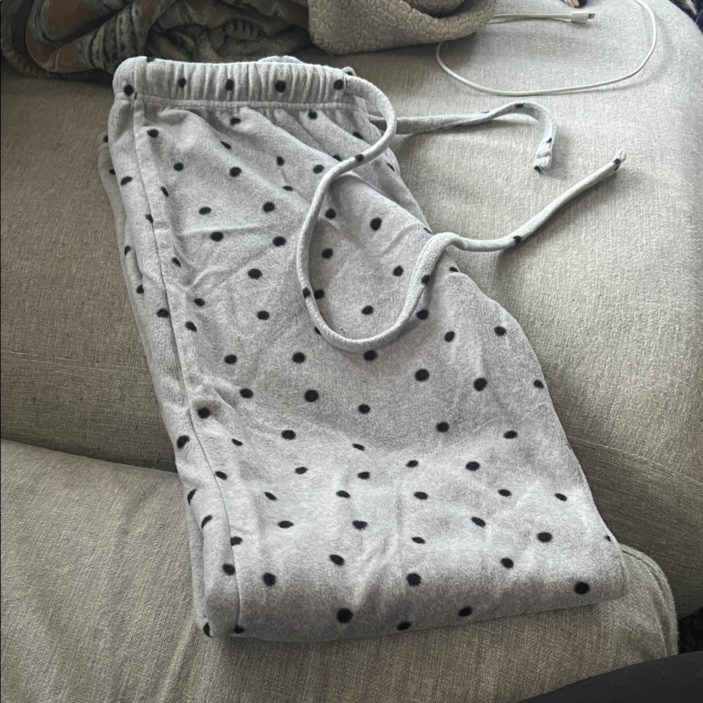 Cozy Women's Grey Polka Dot Pajama Pants